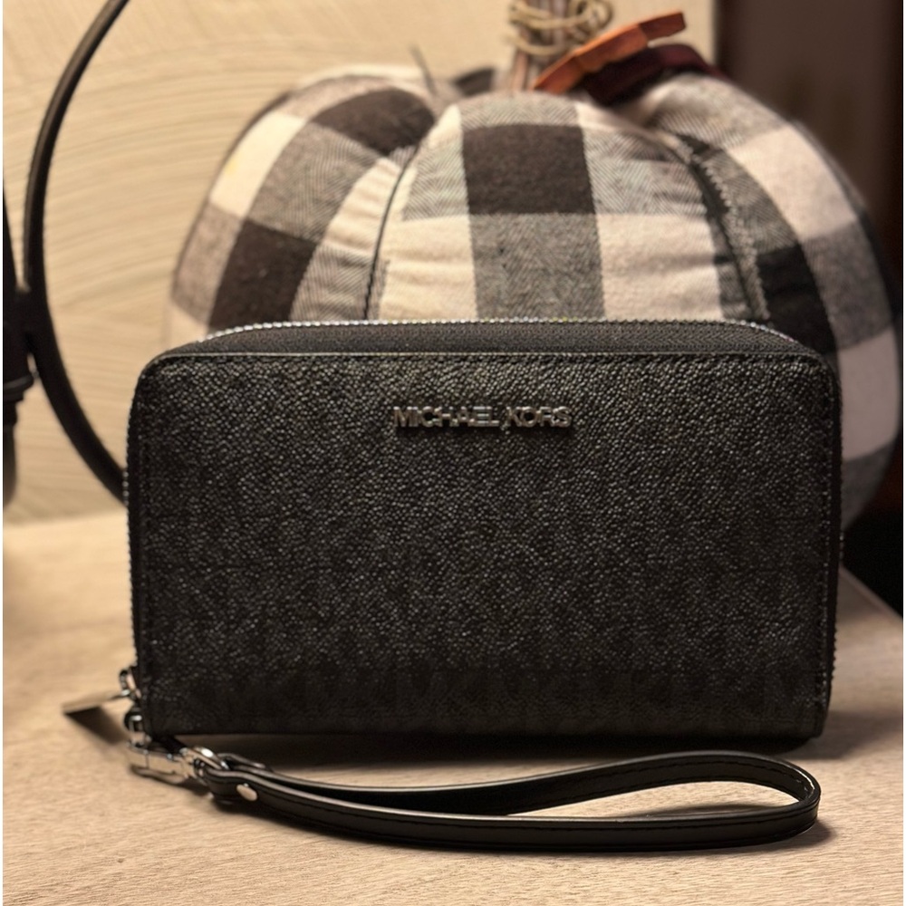 Michael Kors Black Wristlet